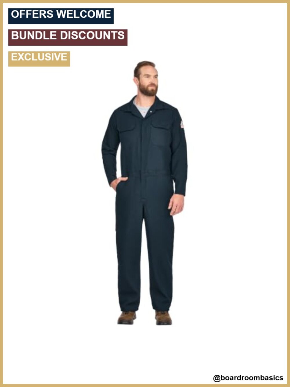 Bulwark FR Men's Lightweight Nomex Flame Resistant Coverall